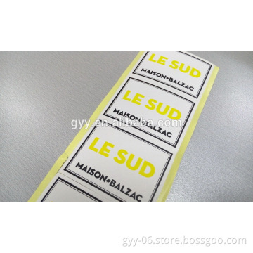 Logo Printing Paper Sticker, Adhesive Sticker